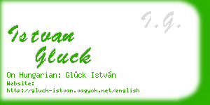 istvan gluck business card