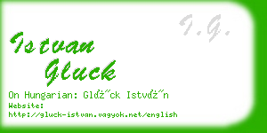 istvan gluck business card